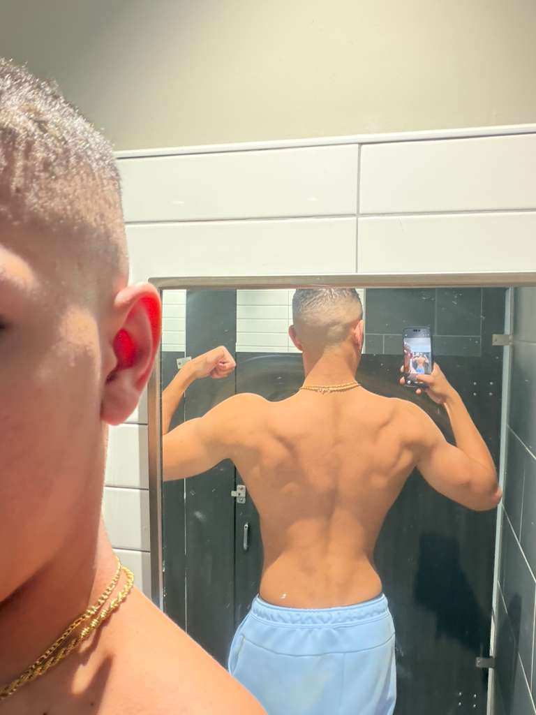 Me, before starting the program and today