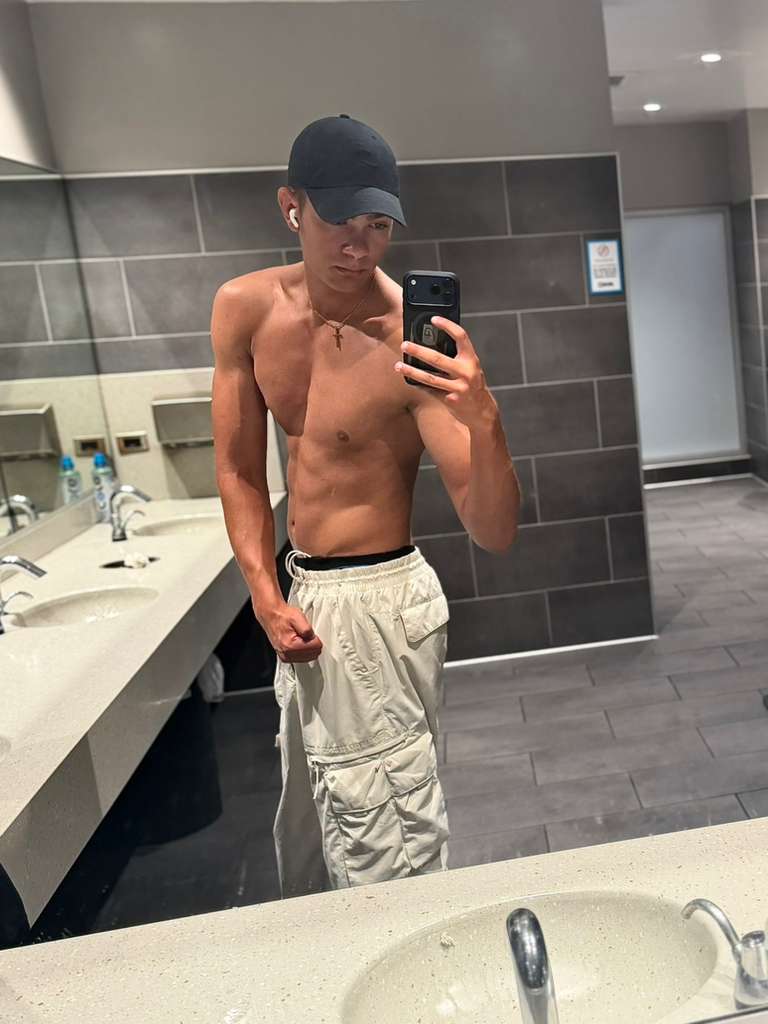 Post-workout progress photo